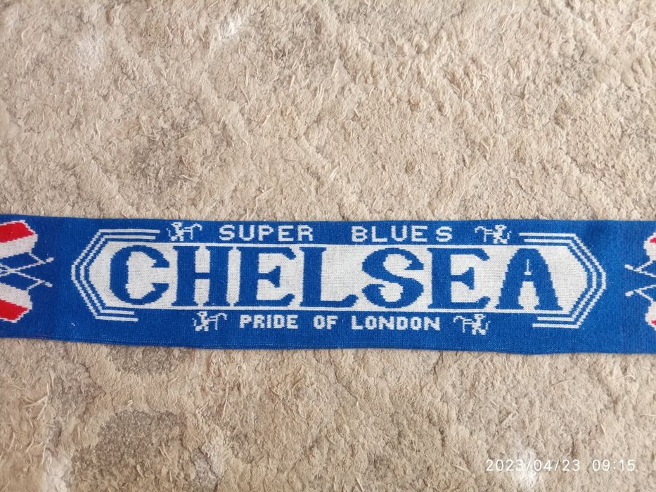 Szalik Chelsea Londyn oldschool retro dwustronny unikat