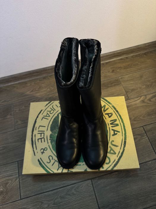 Шкіряні зимові чоботи