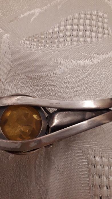 Bransoleta bangla z bursztynem