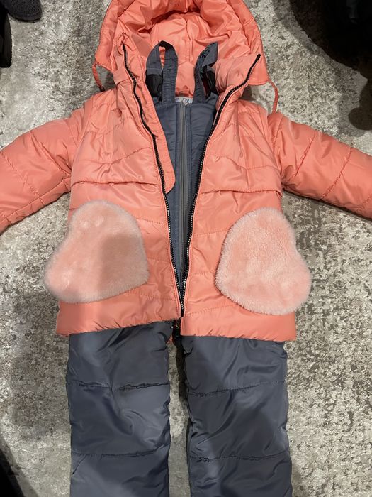 Костюм зимний полукомбинезон девочка