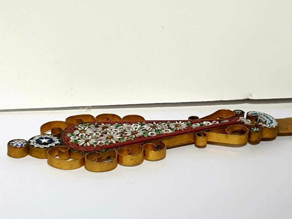 Fantástico,  raro, antigo abre cartas italiano Millefiori