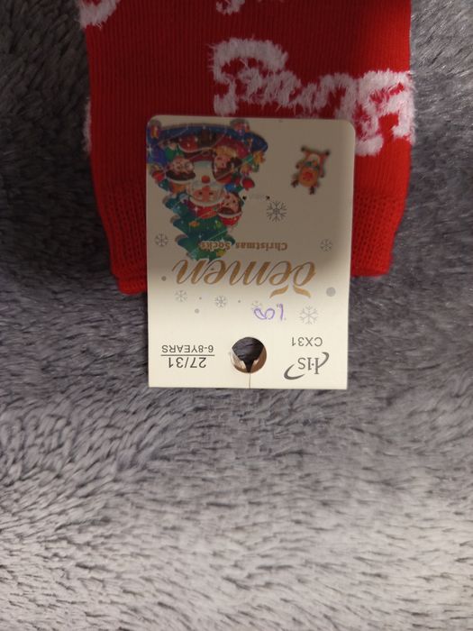 Meias de natal para criança 6/8 anos