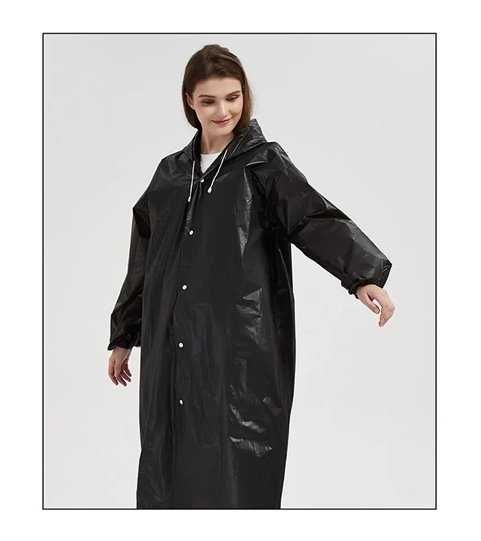 Casaco Impermeável Comprido, com Capuz, em Eva - Goeik
