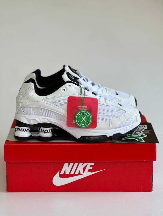 Мужские кроссовки Nike Shox Ride 2 Supreme White/Black. Размеры 40