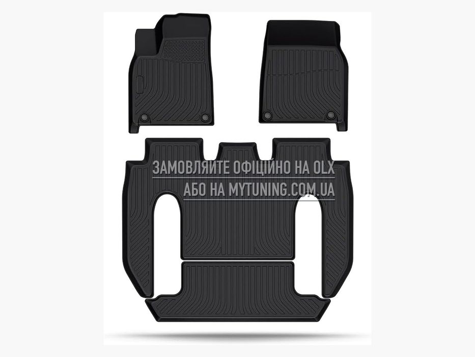 3D килимки Tesla Model X 2022–2024 6 місць в салон | Havoc