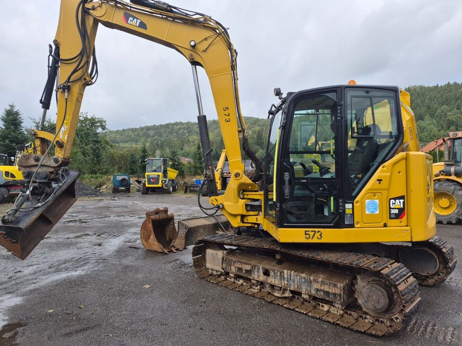 Caterpillar Caterpillar 308 CR, 2019r. QH i 2łyżki skarpowa hydrauliczna i do kopania.  koparka gąsienicowa.