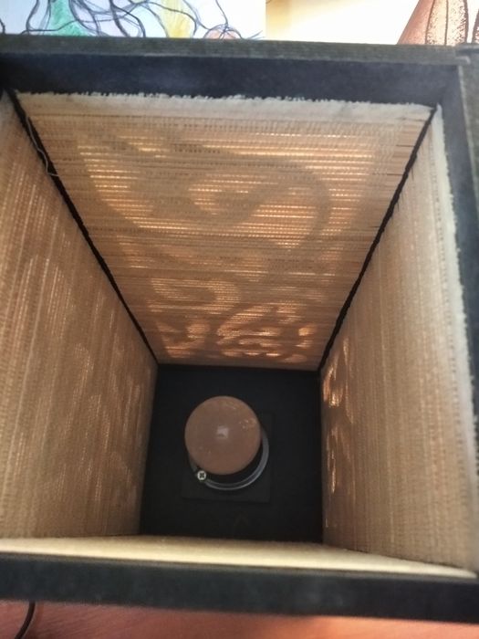 Винтажная лампа ( ночник), резьба, дерево