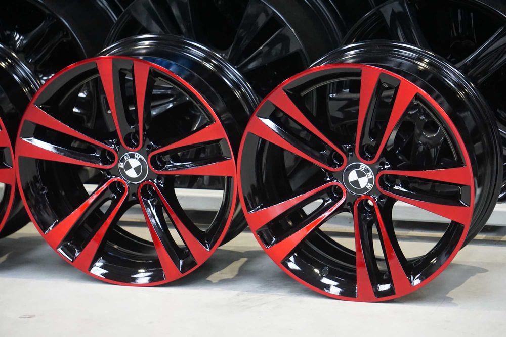 Alufelgi oryginał BMW 5x120 8Jx18 et34 cb72,6 czarne i red cnc