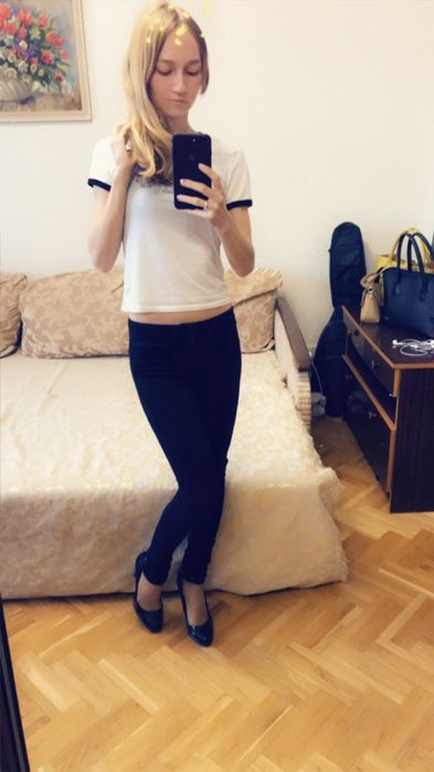 Чёрные брюки Telly Weijl, 32/34 размер