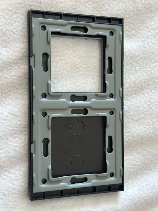 Espelho Painel de Vidro Preto para Tomada e Interruptor Tátil Novo