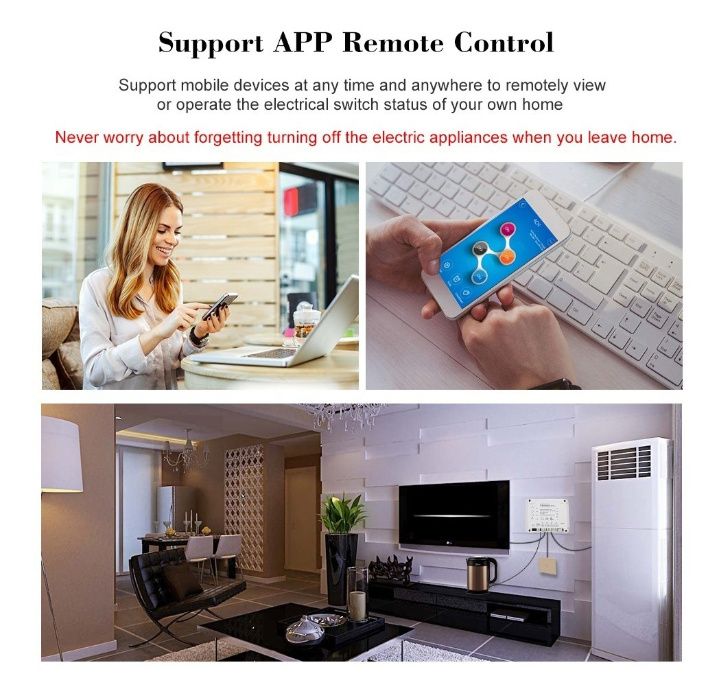 Comutador Wi-fi Sonoff 4ch Pro R2 Rf 433mhz