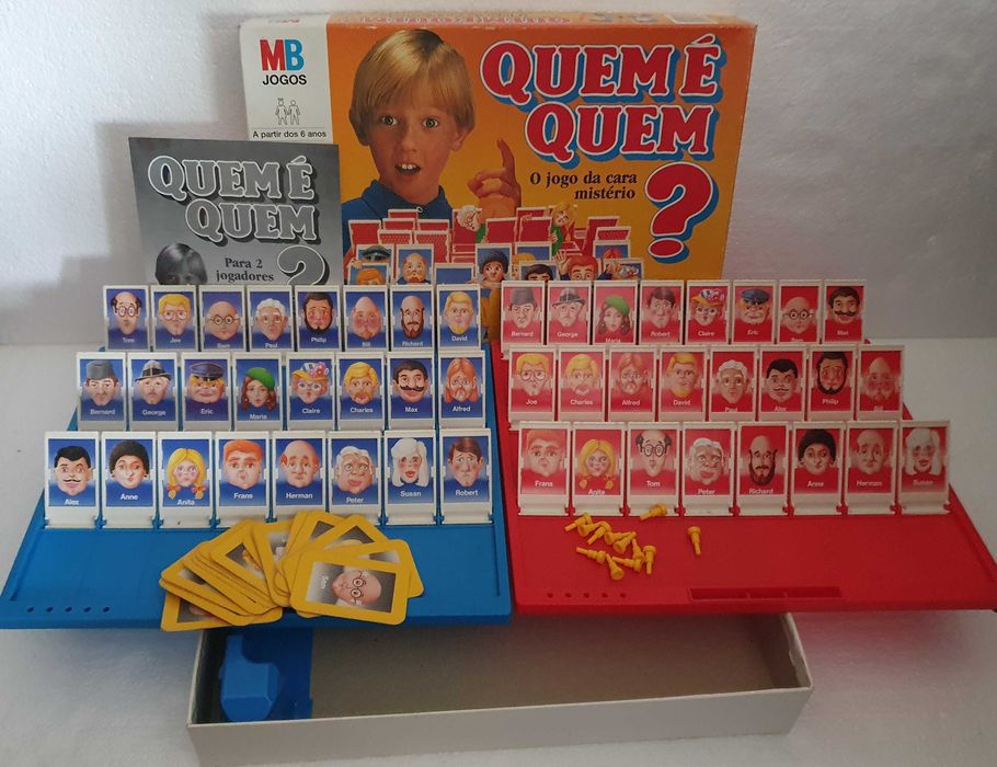 Jogo vintage, Quem é Quem? O Jogo da Cara Mistério - MB Jogos, Anos 80