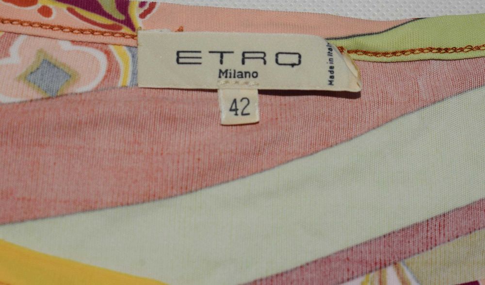 Etro piękna kolorowa bluzka boho S