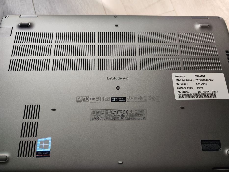 Laptop DELL latitude 5510 i5 16GB