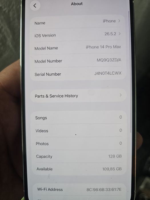 Iphone 14 pro max 128gb 84%
