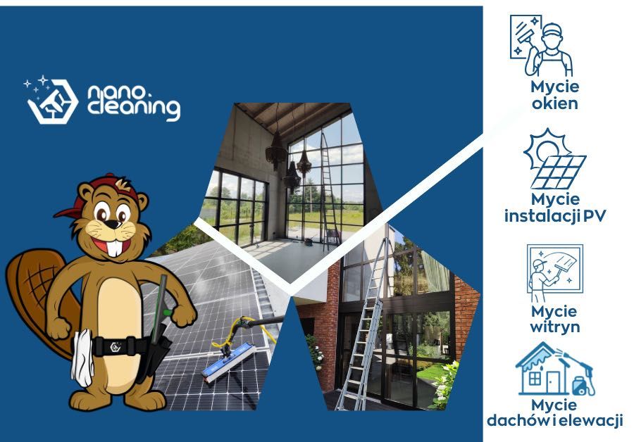Profesjonalne mycie okien, fotowoltaiki, elewacji, dachów i podjazdów