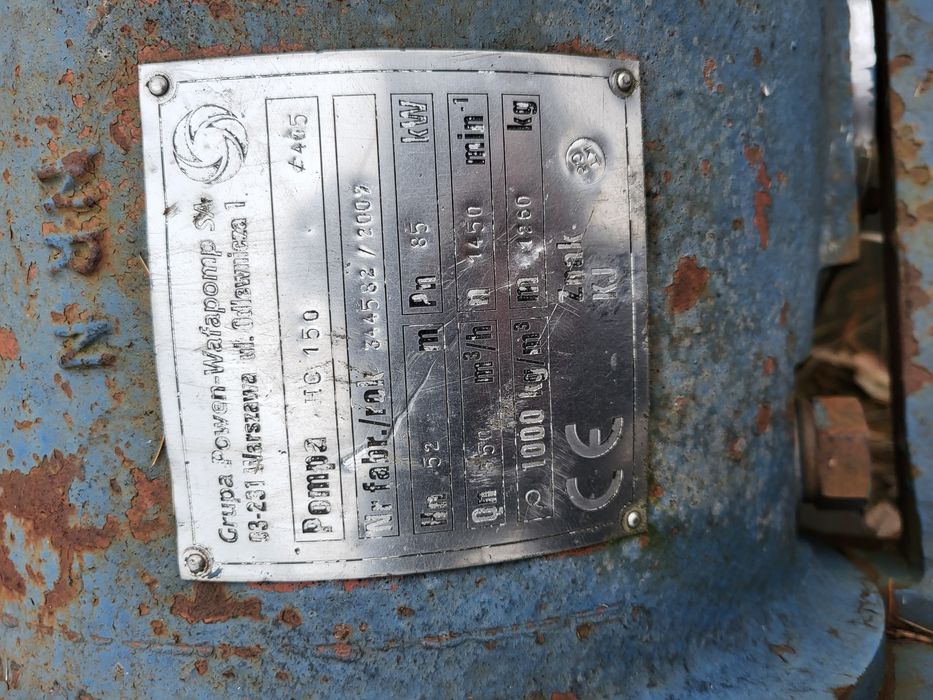 Pompa hc 150 do szlamów