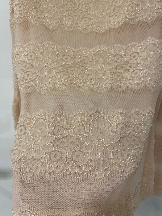 Beżowa koronkowa transparetna bluzka Capsule XS S