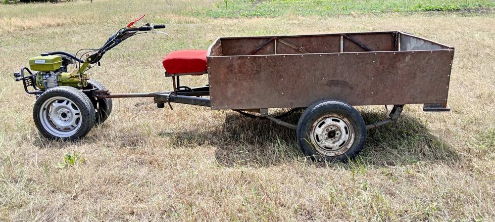 Мотоблок с прицепом