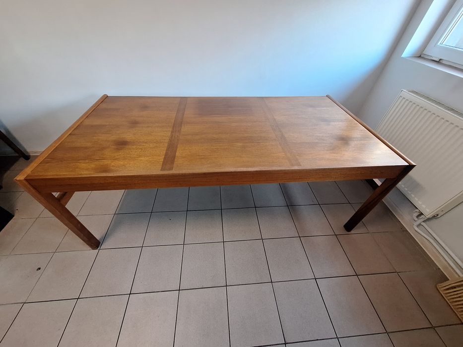 Duże biurko tekowe styl mid-century modern  98/200/ 78