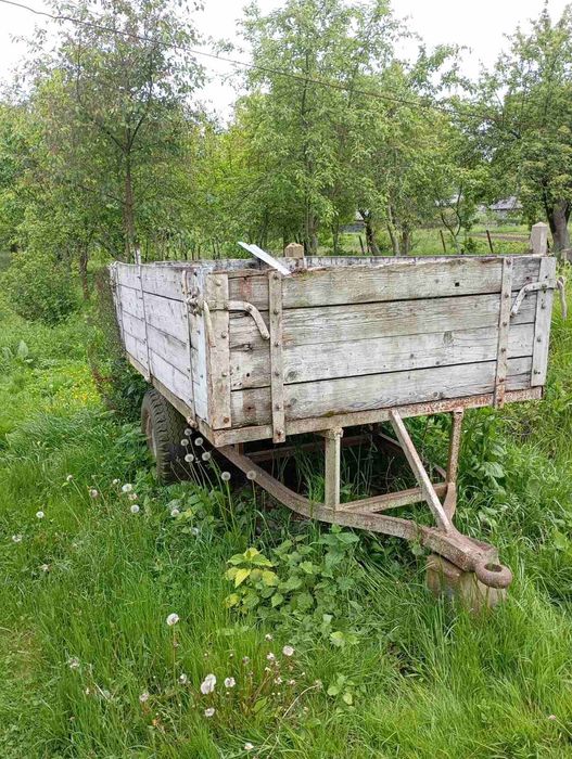 Прицеп до мінітрактора, одноосний