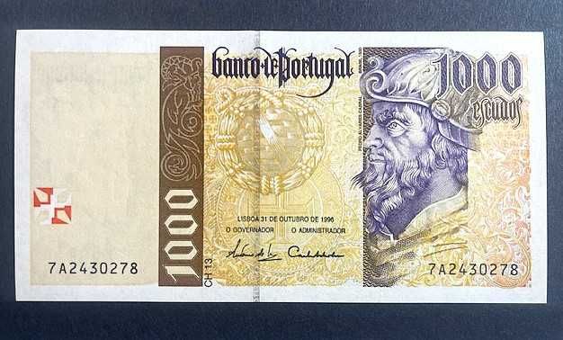 Notas Não Circuladas _ 2.000$00, 1.000$00 e 500$00 escudos