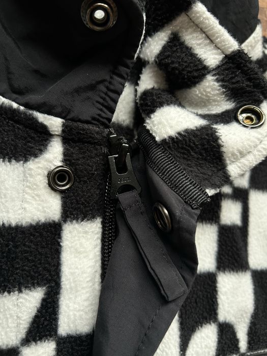 Флісовий анорак кофта OBEY Echo Polar Fleece size M