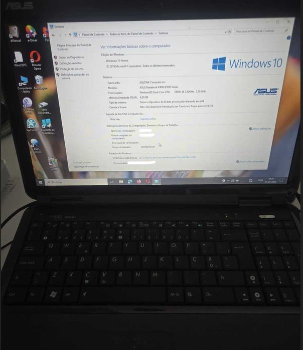 Portátil Asus K50IE