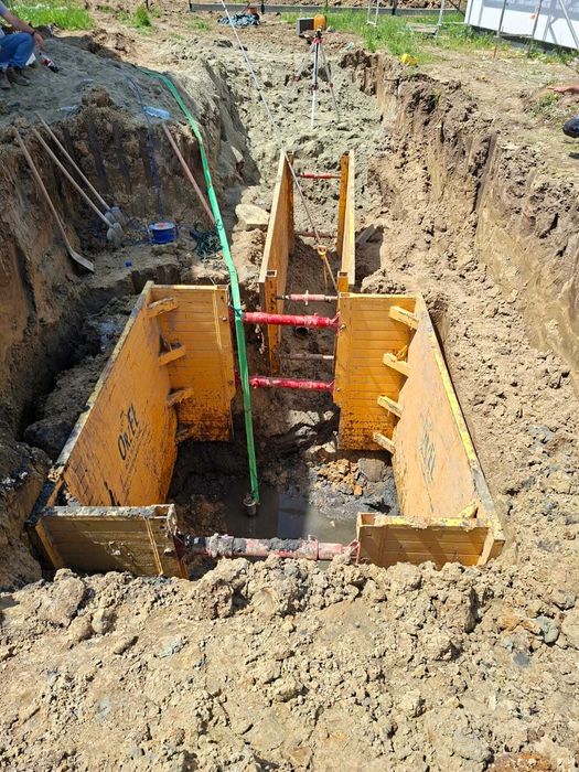 Szalunki do wykopów - SZALUNEK TYPU STUDNIA 3x3x2,3m Wynajem