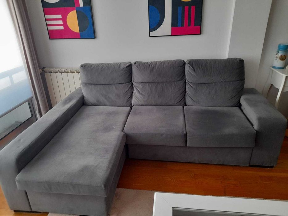 Sofá chez longe usado mas como novo