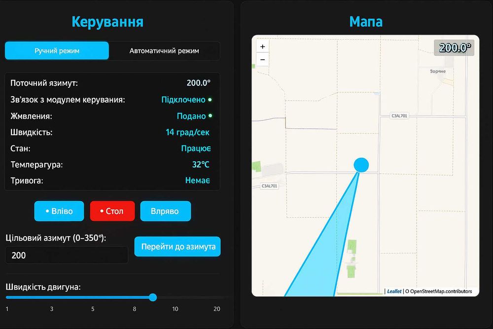 Поворотний механізм ОРБІС-20