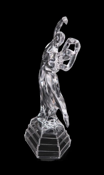 Grupo Escultórico Art Deco em Cristal (ref 3)