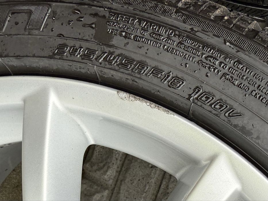 Oryginalne felgi Bmw F10 F11 E61 E60 5x120 et30 8J 245/45R18 zima