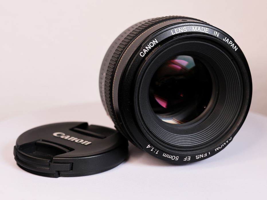 Canon EF 50mm f1.4 USM - na caixa