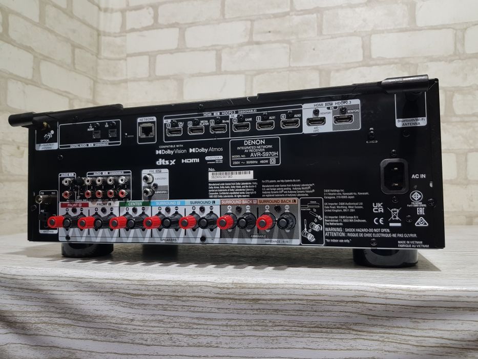 7.2 AV ресивер DENON AVR S970H 7x125 Вт HDMI Wi-Fi Bluetooth, 8K