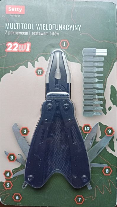 Multitool z pokrowcem