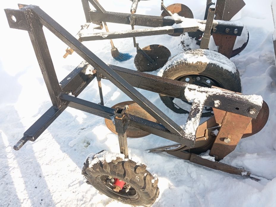 Плуг 1-35 до міні мото трактора