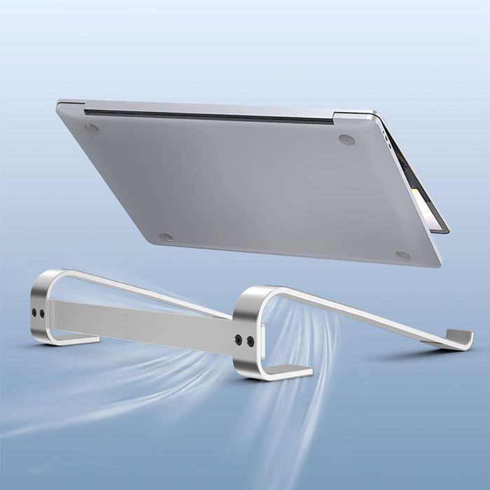 Podstawka pod laptop 10 - 17" ART P22 aluminiowa mocna srebrna