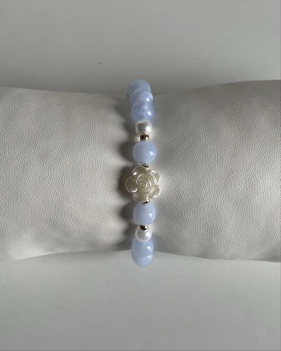 Pulseira feita à mão - Blue sky