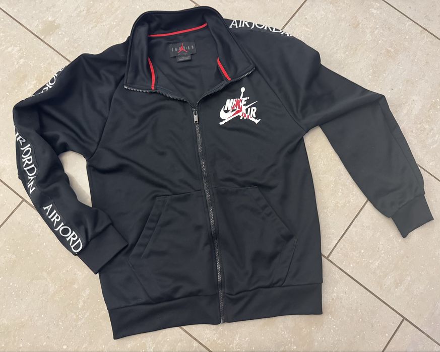 Jordan Air czarna sportowa bluza rozpinana męska logowana, oryginalna