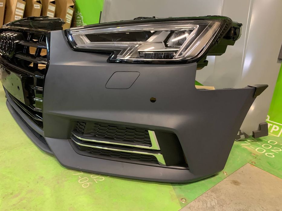 Бампер передній Audi A4 B9 2016 - 2020 в НАЯВНОСТІ А4 Б9 комплект фара