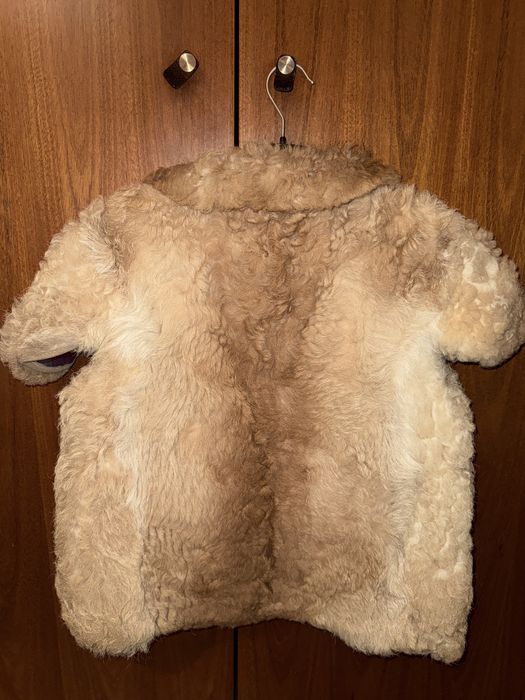Casaco vintage de pelo de carneiro