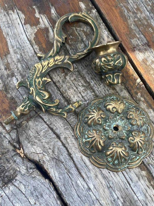 Редкий советский латунный подсвечник, клеймо, цена 9 руб., 870 г