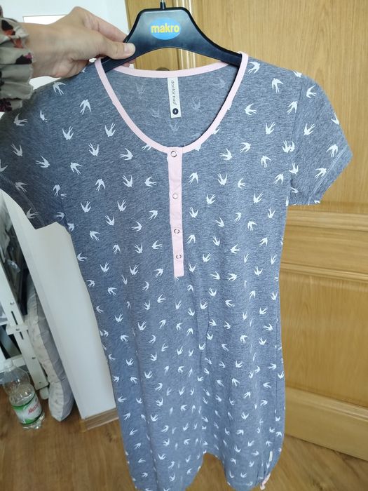 Zestaw koszula ciążowa + szlafrok doctor nap
