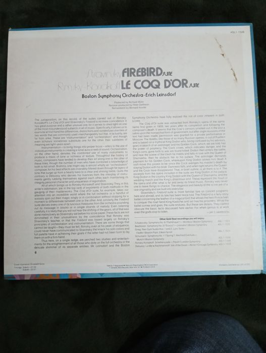 Igor Stravinsky - Firebird Suite / Le Coq D'Or Suite - 1976