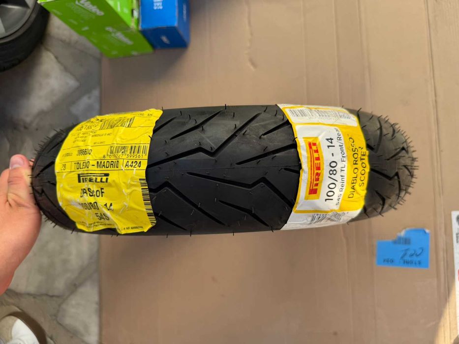 Pneu mota scooter Pirelli Diablo Rosso 100/80 - 14