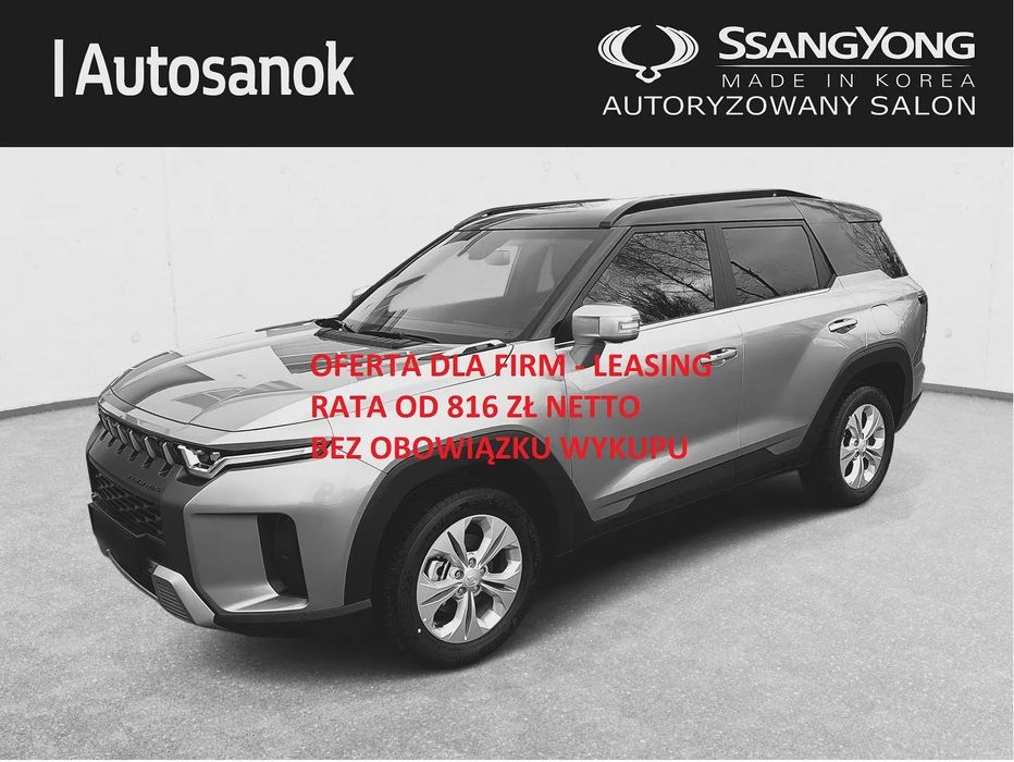 SsangYong/KGM Torres Joy 2026- automat- 816 zł netto rata dla firm