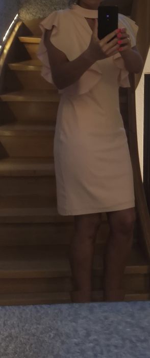 Sukienka, pudrowy róż,rozm.S/M