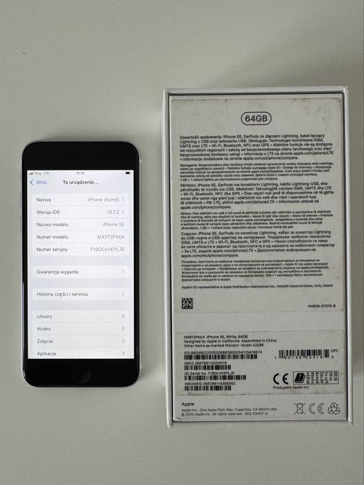 Apple Iphone SE 2020 White 64B