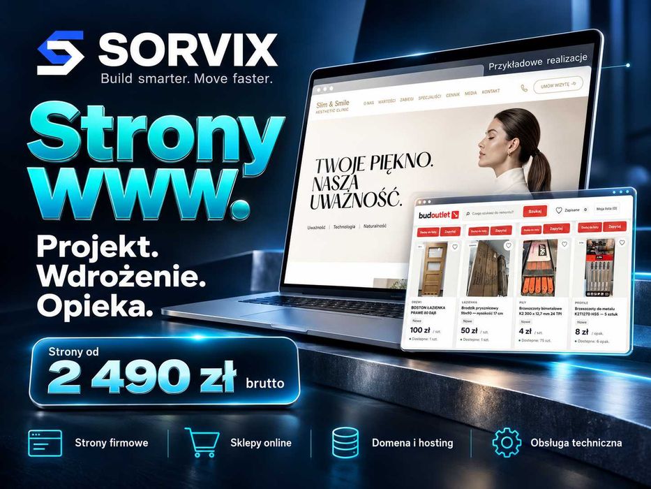 Tworzenie stron WWW i sklepów – obsługa techniczna | SORVIX